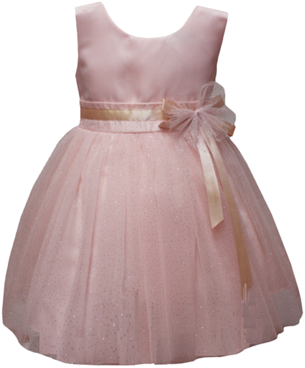 Girls Fancy Dress in Blush Pink #0232350