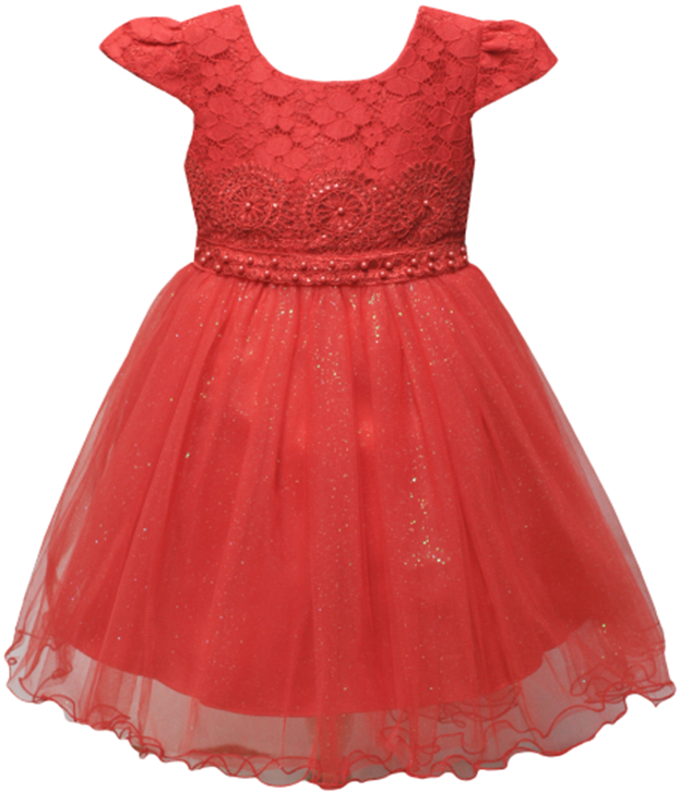 Girls Fancy Dress in Red #0232355