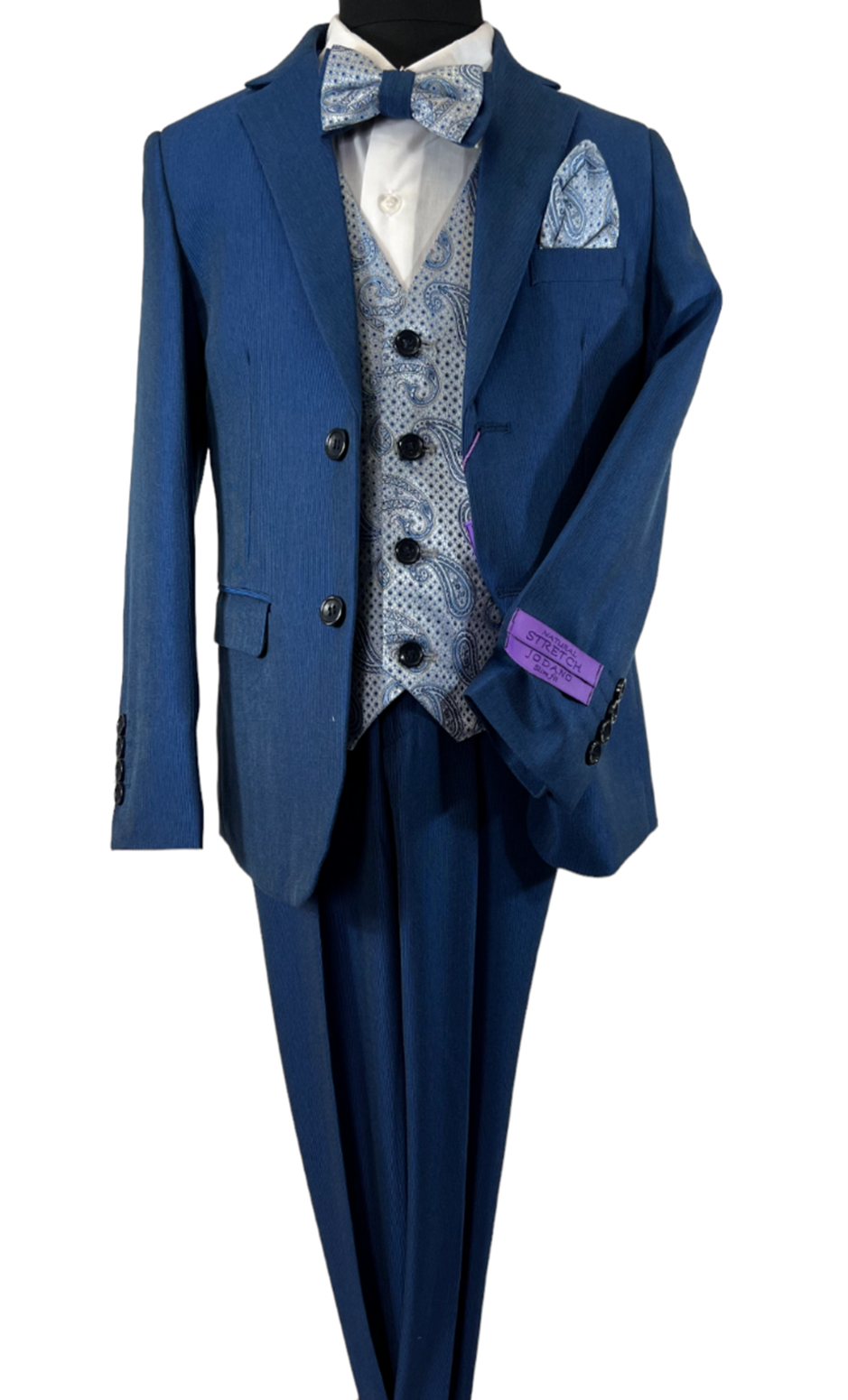 JODANO Boys 5 Piece Suit in New Blue #2121206