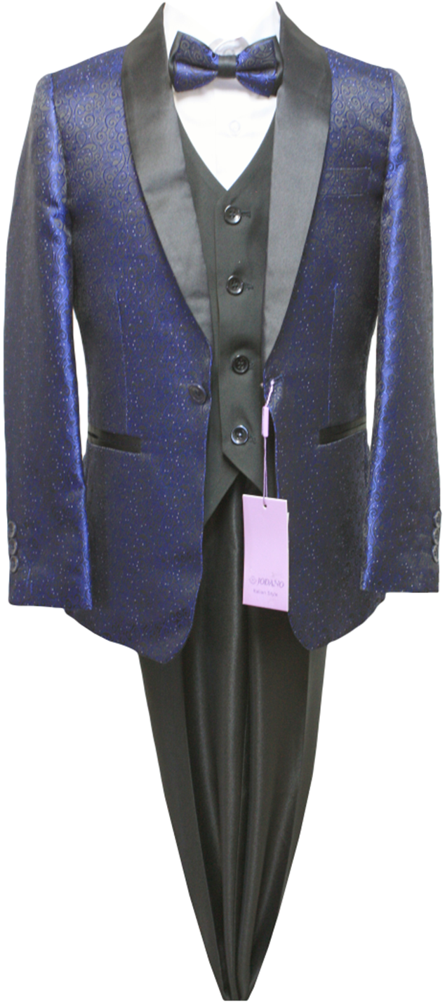 JODANO Boys 5 Piece Suit in New Blue #2121210