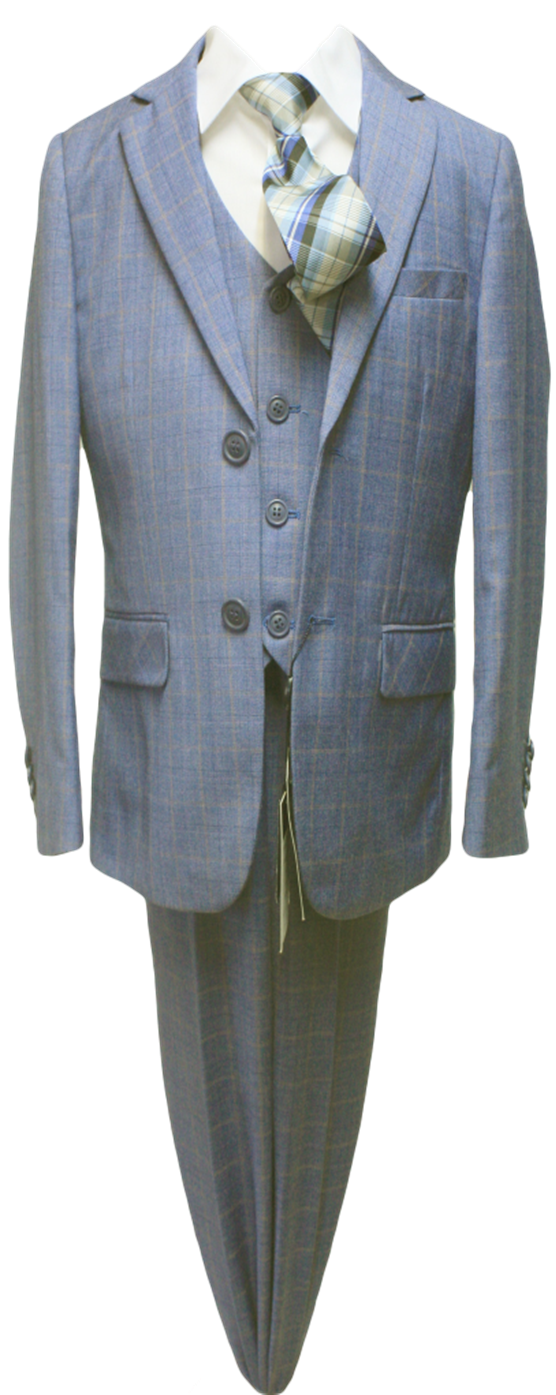 JODANO Boys 5 Piece Suit in Blue #2121216