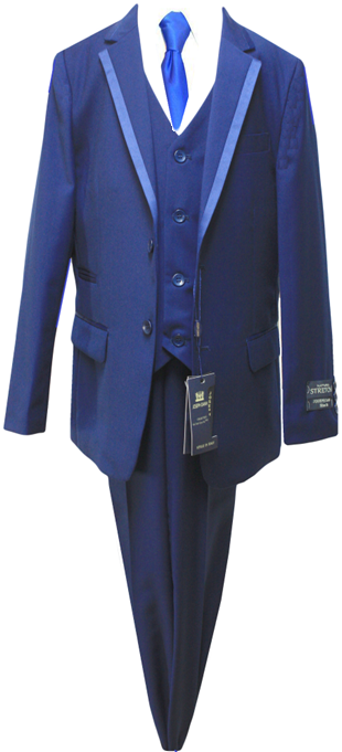 JODANO Boys 5 Piece Suit in Navy #2121221