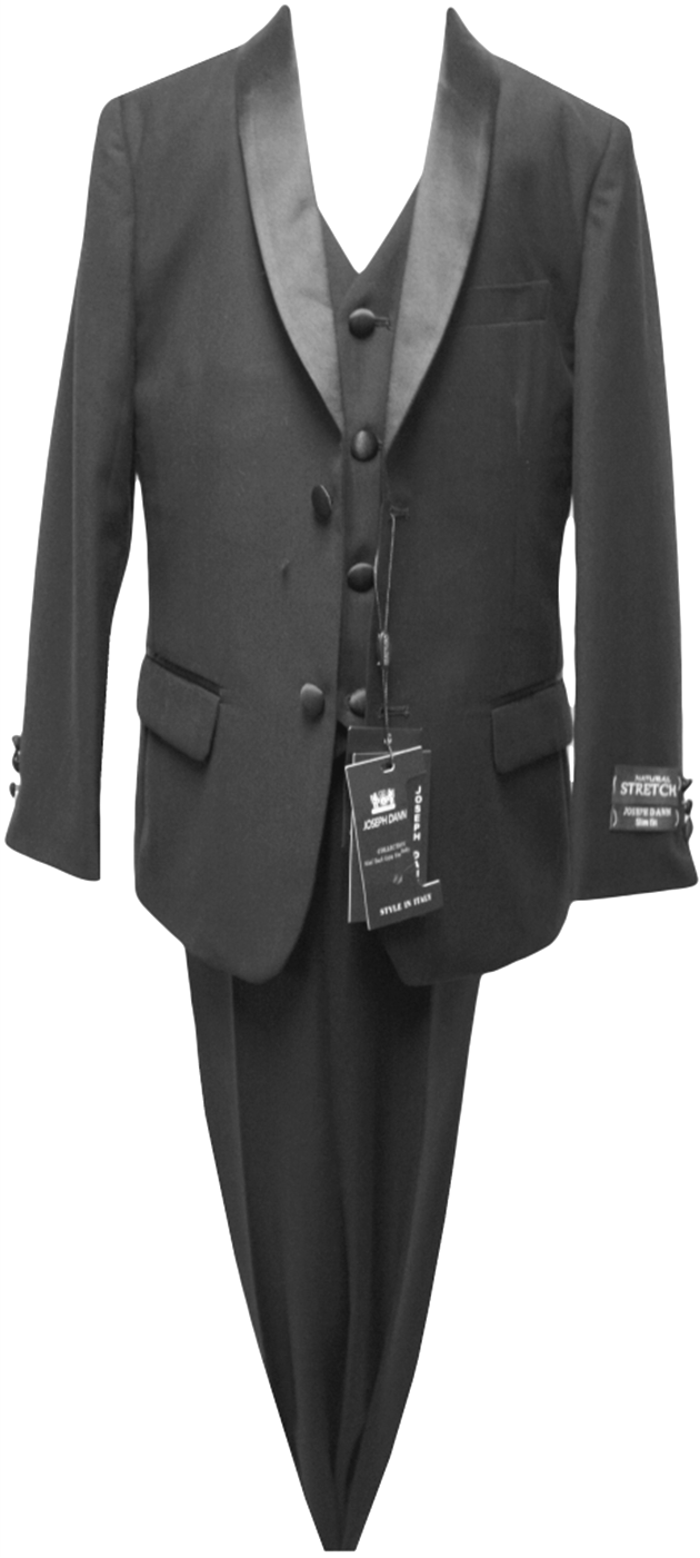 JODANO Boys 5 Piece Suit in Black #2121222