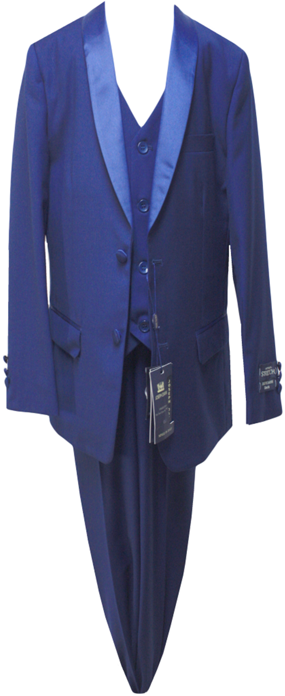 JODANO Boys 5 Piece Suit in New Blue #2121222