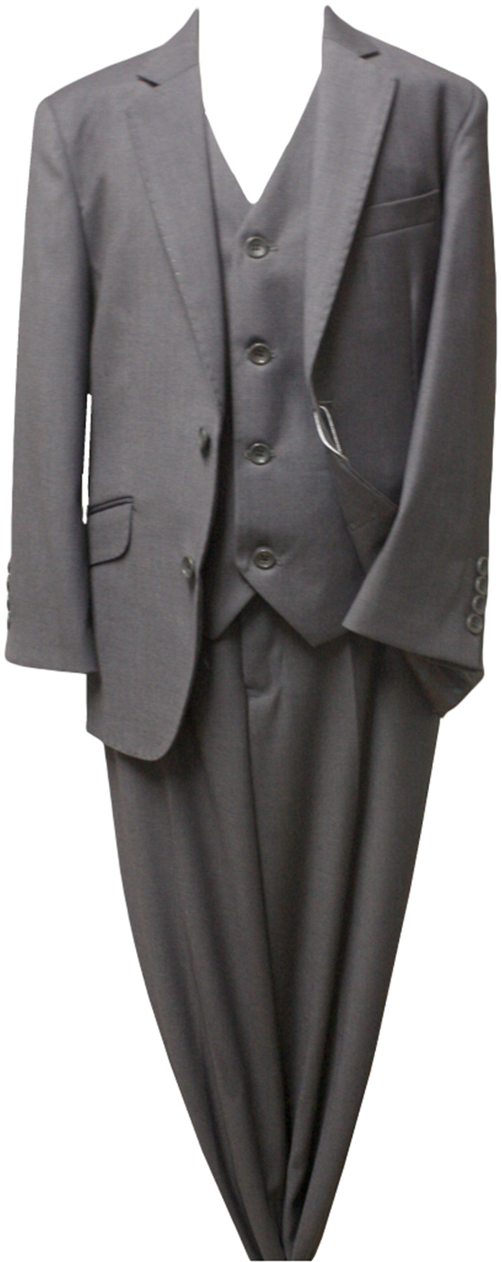 JODANO Boys 5 Piece Suit in Charcoal #2121304