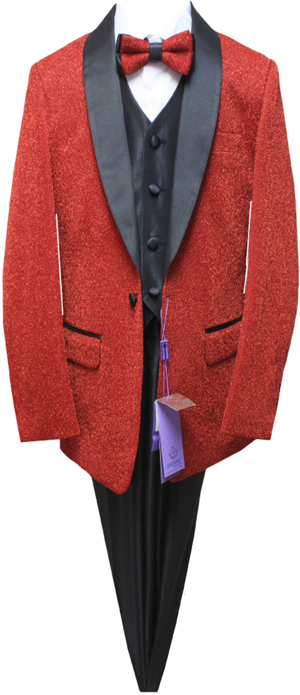 JODANO Boys 5 Piece Suit in Red #2121468