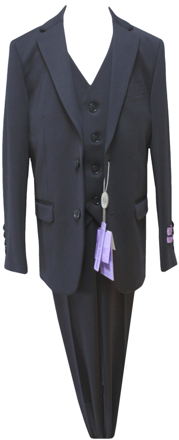 JODANO Boys 3 Piece Suit in Navy #2131304