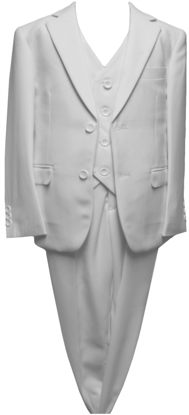 JODANO Boys 3 Piece Suit in White #2131309