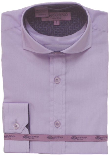 Boys' Long Sleeve Button Down in Lilac #2502505