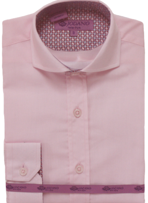 Boys' Long Sleeve Button Down in Pink #2502503