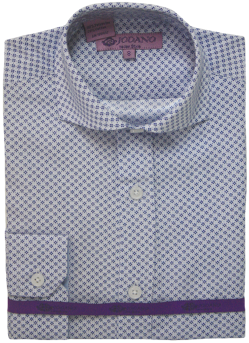 Boys' Long Sleeve Button Down in Baby Blue #2502507