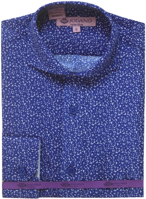 Boys' Long Sleeve Button Down in New Blue #2502508