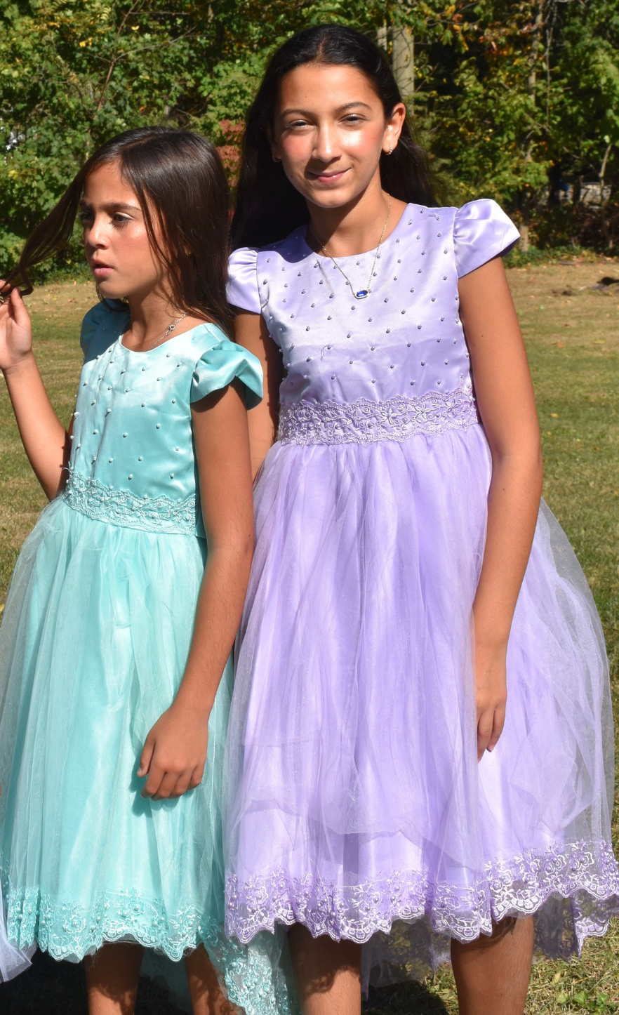 Girls Fancy Dress in Lilac #0232374