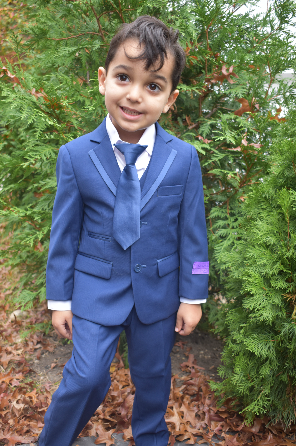 JODANO Boys 5 Piece Suit in New Blue #2121221