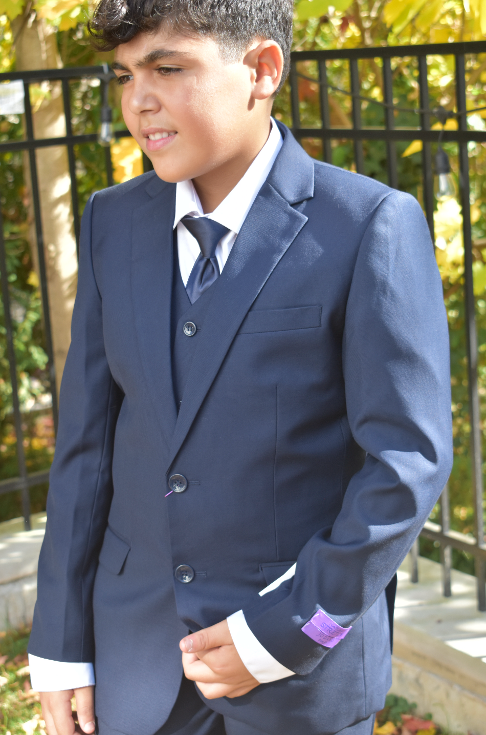 JODANO Boys 5 Piece Suit in Dark Navy #2121304-5